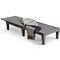 Outdoor Recliner Chaise Lounge Chair Adjustable Height 5 Position Backrest